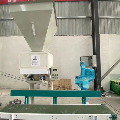 comprar Máquina de embalagem vertical automática de 50 kg Máquina de enchimento de sacos de válvula para sementes de arroz Fabricação em linha