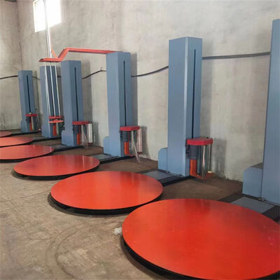 kaufen 2000 kg Industrielle Stretch Wrap Maschine Automatische Schrumpf Wrap Maschine für Paletten Online-Herstellung