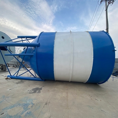 100 Ton Tangki Simen 80 Ton Pabrik Beton Silo Putih Biru
