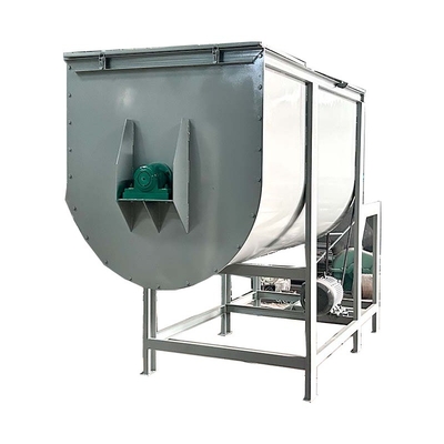 110V 220V mixer bubuk horisontal Ribbon mixer 5kW Mudah operasi
