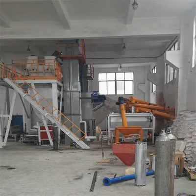 Mesin Produksi Mortar Kering Otomatis 10TPH Pabrik Campuran Kering 380V