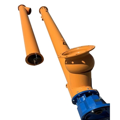 Besar Spiral Shaft Auger Conveyor Sistem Conveying Screw Disesuaikan