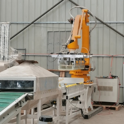 Kotak Kertas Robot Lengan Palletizer Robot Palletizing Powder Lumpur