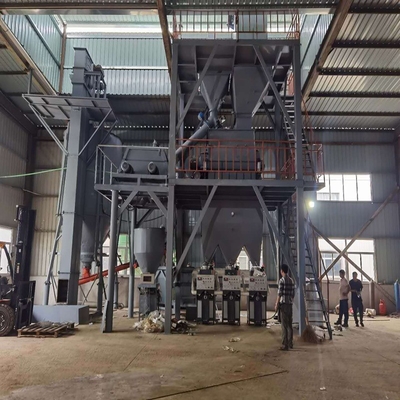 Peralatan mortir kering dengan output tinggi 5kW Pabrik Batching Mortir kering kecil