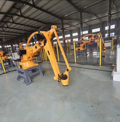 Gypsum Robot Arm Palletizer Mesin 180kgs Robot Palletizing System