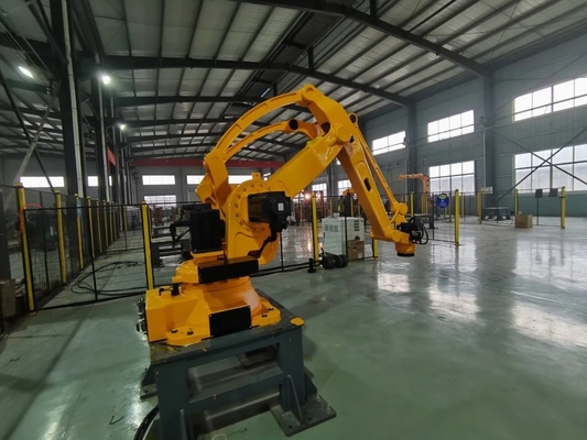 Palletizer Otomatis Dengan Pupuk Mortar 180kg Palletizer Robot Beban