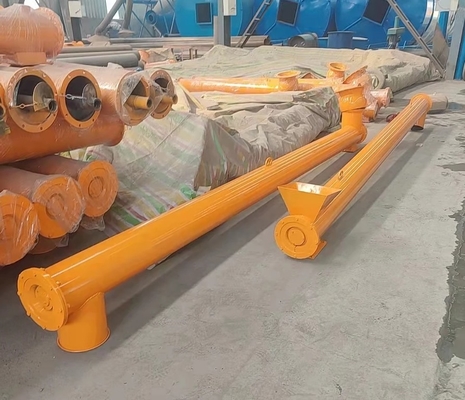 Mesin Conveyor Sekrup Spiral 5kW Otomatis Untuk Transfer Bahan Lemes